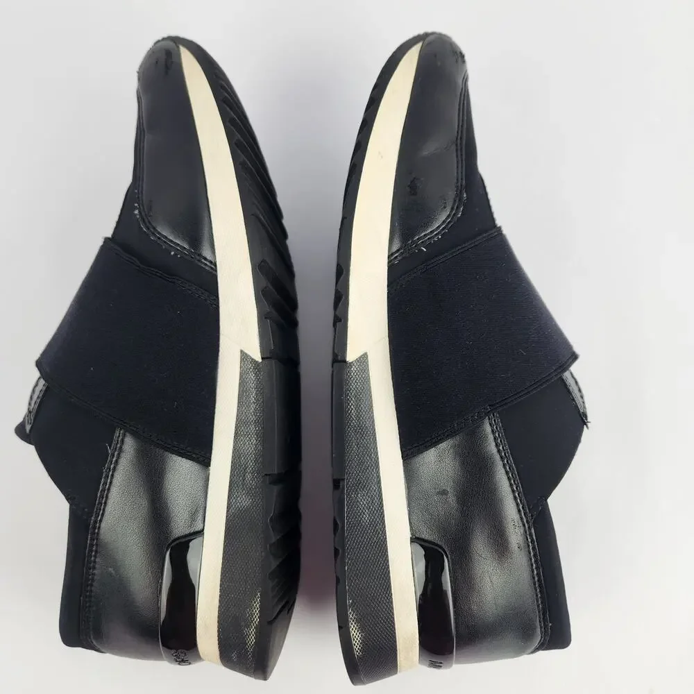 Michael Kors Felix, Black slip-on white siding, Trainer Sneakers Black 8M